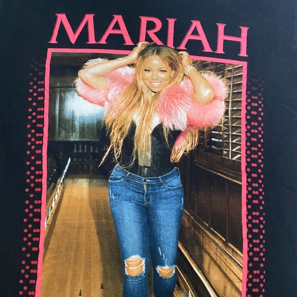 Mariah Carey MARIAH printed T Shirt on Gildan Soft Style - size S - Picture 4 of 5